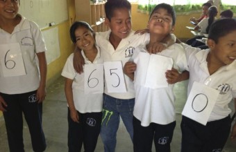 A Game with “Digits” in a Math Class in Chiapas, Mexico, 2013.