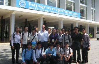 Lecturing at the National Institute of Technology in Phnom Penh, Cambodia in 2012.