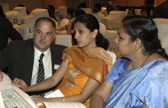 Helping Indian Teachers Use Sketchpad in 2007.