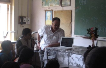 Talking with Preservice Teachers in Mumbai, India, in 2007.