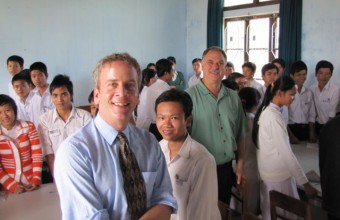 Visiting a classroom in Hue, Vietnam, in 2009 with Nicholas Jackiw, creator of The Geometer’s Sketchpad.